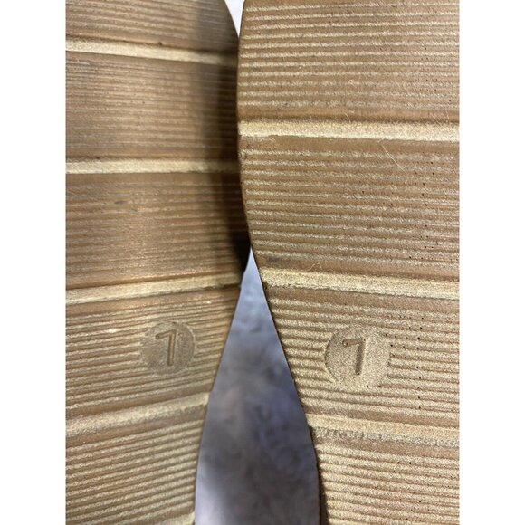 Corkys Flat Sandals Size 7 Black 3 Stretchy Straps Slip On Comfortable - Picture 4 of 6